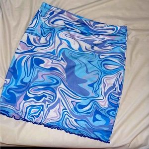 colorful skirt from shein, small size 4, fits pretty tight